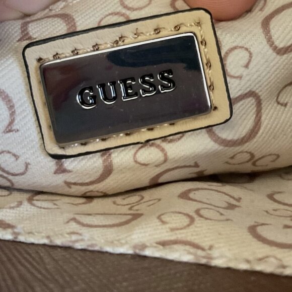 GUESS LOS ANGELES LOGO PURSE TOTE CROSSBODY LIKE NEW - Picture 11 of 16